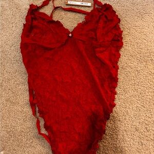 SKIMS Red Lace lingerie